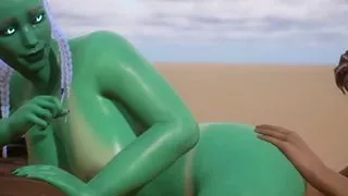 Alien Woman Gets Bred By Human - 3D Animation