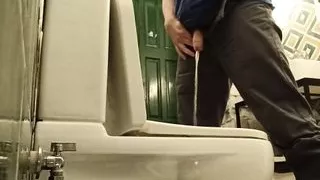 Pissing in a public toilet – hidden cam