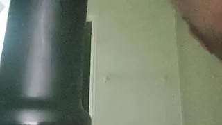 Big 3 headed dildo ride while spun and cloudy