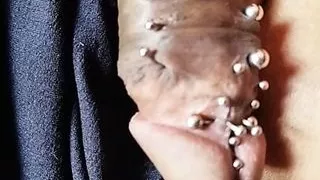 Monstrous pierced cock, biggest pierced cock in the world, huge piercings, big dick head, fuck fest, pussy drilling mach