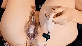 Pussy sucker feet view