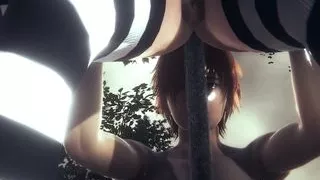 Hentai Uncensored - Kana Cunnilingus in a Jarden