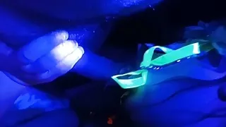 Sucking cock at a neon party – Bree Loves