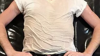 My bottom daddy bear enjoying to drink his own and my piss