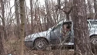 Czech STEPMOM Nataly Lancaster gets a hard anal fuck in her car