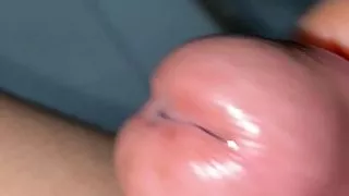 Latino cumming a lot in the bathroom