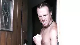 Man pleases big tits blonde plumper