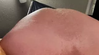 Dick Ginger's Hole Riding A Big Dildo