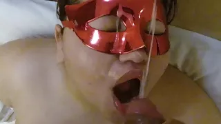 Throat fucked, spitting in her face with a nice cumshot