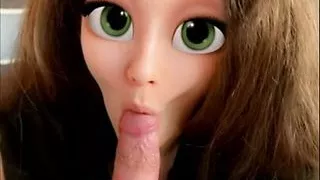 Cute snapchat barbie sucked all the cum out of me! pov