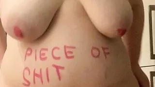 Humiliated fat piggy web slut Lexie