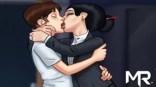 SummertimeSaga - Passionate Kiss in Living Room E4 #3