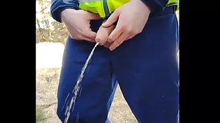 Van Driver Pissing On Public Roadside - SlugsOfCumGuy