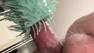 Hausgemachtes Sexspielzeug und Wichsen Cumshot