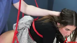 BDSM fetish rough anal fuck, teen bound and destroyed