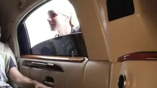 Petite cock whore rides while sucking dick