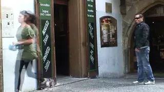 Two buddies share very old blonde granny