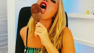 asmr ice cream lick