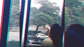 The best blowjob for a huge penis in the window