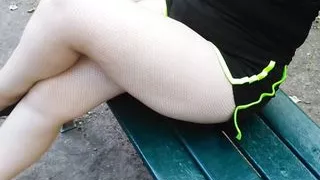 Crossed Legs in park.