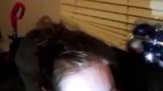 Nasty Dick Sucking Wife Sucks Fat Cock & Gets A Surprise Cum Facial