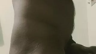 Boy wearing sister's bra and masturbating