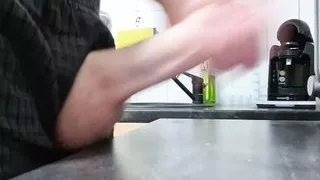 Cumshot in my kitchen