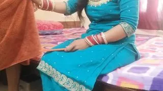 Punjabi bhabi ke moonh mein moot diya