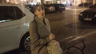 Redhead lady swallows for free