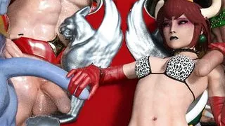 Bowsette Triple Hand Job Episode 1