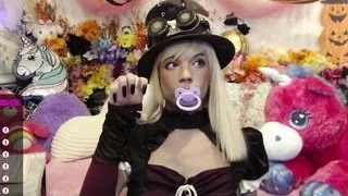 Princess Plays In Cute Victorian Steampunk Dress! : Sissy Femboy Enby Princess xxHayleeMariexx!
