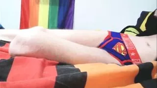 Twink Sammy Andrews Teasing in Underwear with Cumshot