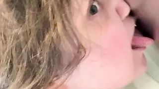 Fat pig licks public urinal toilet humiliation