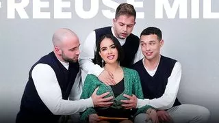 Mylf - Hot Busty Milfs Give The Best Sloppy Blowjobs And Get Their Faces Covered In Cum