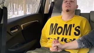 I was tied up in the car and made to cum
