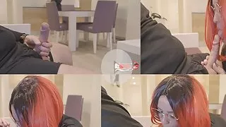 My Stepmom saw my hard cock and couldn't resist it