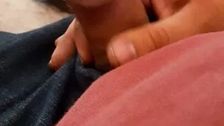 Holding my gurthy Mexican cock