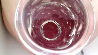 lizzy yum - stretching pussy and ass with speculum dildo and plug big cum orgasm hot clitty