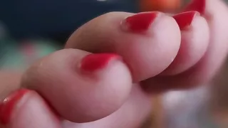 Candid Coffee Table Sole Flexing and Toe Wiggling, Part 7