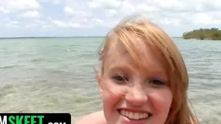 This Girl Sucks - Horny Teen Sucks Cock Outdoor And Gets Massive Cum In Her Face