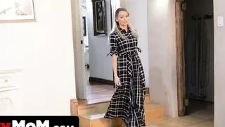 Perv Mom - Petite Busty Step Mom Helps Her Step Son Release The Sexual Tension And Swallows His Cum