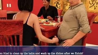 Lily of the Valley - Crazy Cheating Wife Jerks Off to a Random Old Guy at Dinner Table near her Cuckold Husband - #5