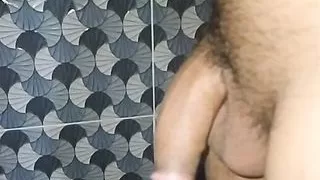 from soft to hard cock and cumshot