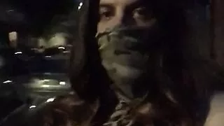 Crossdressing Nachtspaziergang