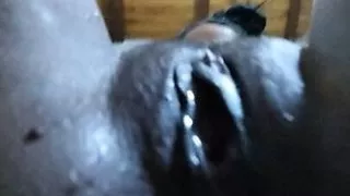 the bull peeing the pussy of my cheating girl after giving her a creampie
