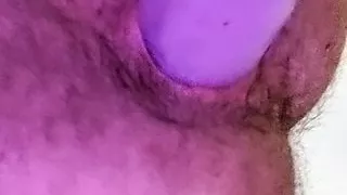 Fucked myself with huge dildo