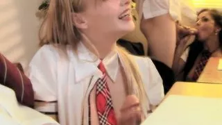 Schoolgirls Sluts... Orgy in Classroom!!!