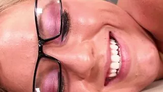 Blonde Hottie Ally Kay Bounces Reverse Cowgirl Style