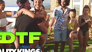 Hot Pornstars Have A Naked Relay Race Before Hitting The Pool For A Wet Orgy - Reality Kings