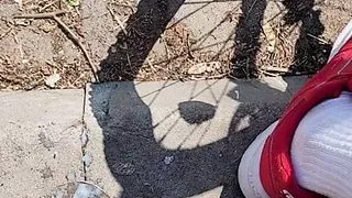 I cum in the park after a bike ride